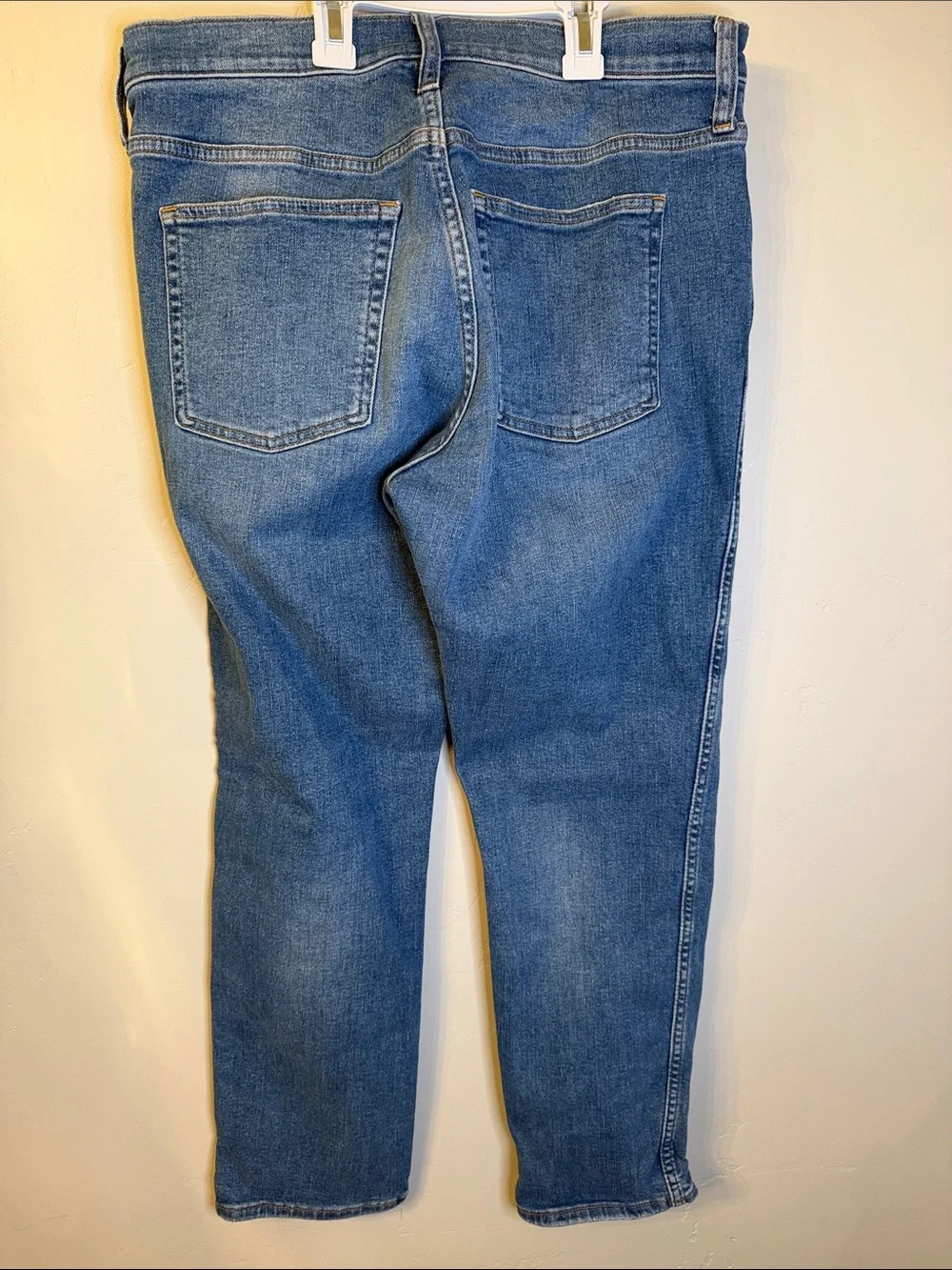 J. Crew Mid Wash Blue Straight-Leg Jeans